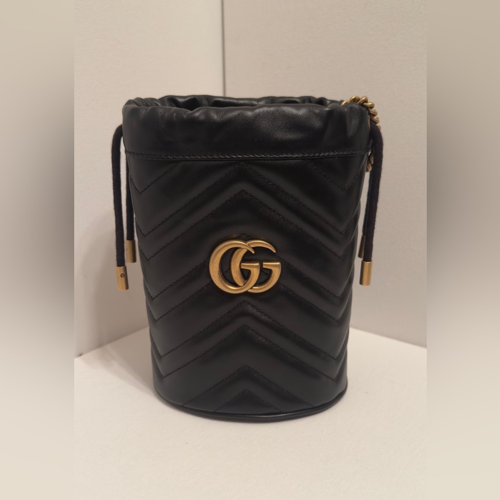 GG MARMONT MINI BUCKET BAG